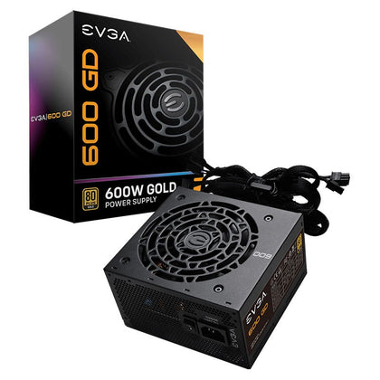 EVGA 600 GD, 80+ GOLD 600W, 5 Year Warranty, Power Supply 100-GD-0600-V4 (AU)