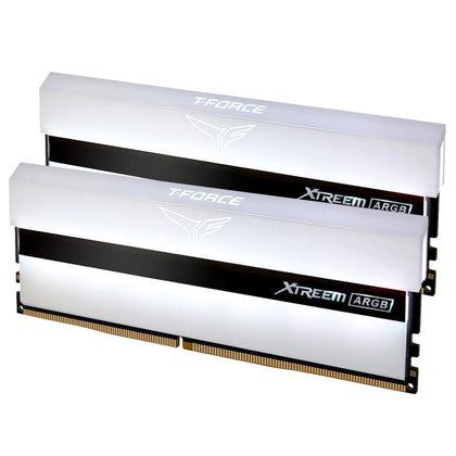 Team Group T-Force XTREEM ARGB 16GB Kit (2 x 8GB) 4000MHz Non-ECC DDR4 White for SFF/TWR
