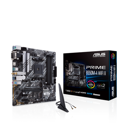 Asus PRIME-B550M-A-WIFI-II  AM4 wifi mATX motherboard
